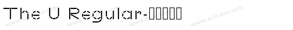 The U Regular字体转换